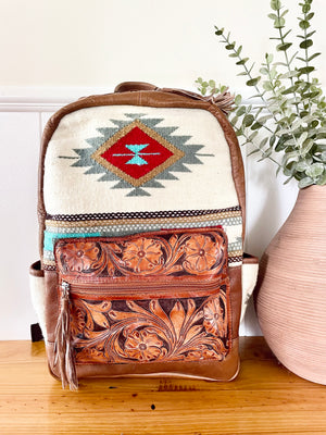 Cowhide Backpack - Aztec Brown